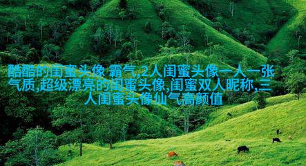 闺蜜头像两张一人一张